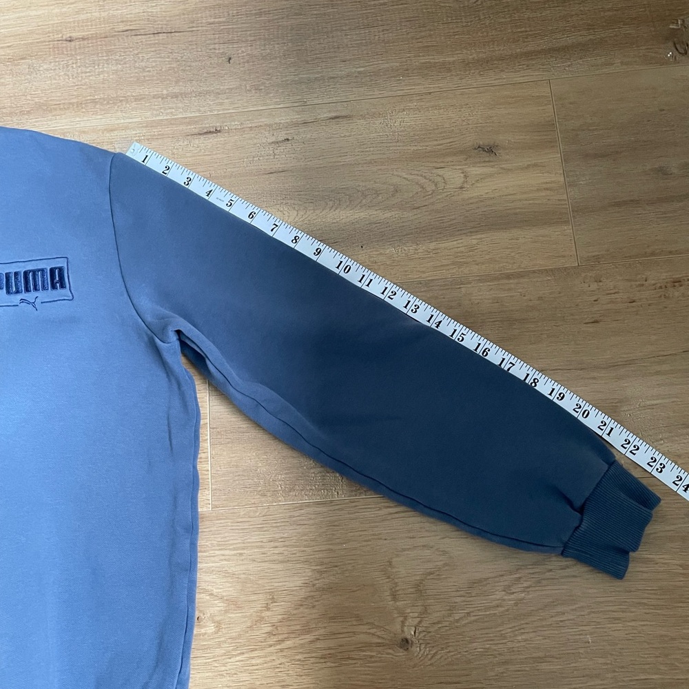 Puma Men's Crewneck Sweater in Blue, S - Picture 6 of 6